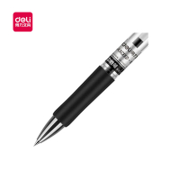 得力(deli) S01 0.5mm按动中性笔办公签字笔 黑色水笔 12支/盒