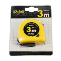 得力8202 卷尺 尺子 钢尺 钢卷尺 3米 工程测量用具