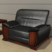 洛克菲勒 办公沙发现代简约商务会客沙发办公室沙发单人位