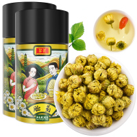 庄民菊花茶胎菊50g*2罐 去火桐乡菊花茶 杭白菊花蕾 茶叶花草茶泡水