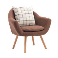 洛克菲勒 LUO KE FEI LE 北欧单人懒人沙发 咖啡色