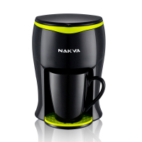 NAKVA 咖啡机GCA-012美式单杯咖啡机滴漏式咖啡壶迷你型泡茶机 黑绿