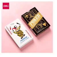 得力(deli)9636 皇冠扑克牌 金色-(5副装)聚会游戏牌扑克牌