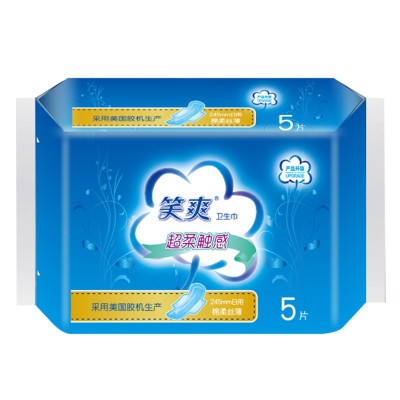 笑爽卫生巾棉柔丝薄日用245mm5片1包