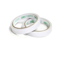 得力 双面胶棉纸双面胶带强力办公双面胶带 9mm*10y 30404 6卷装