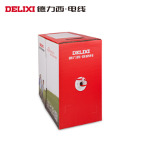 德力西八芯电脑线铜芯 超六类 网线100米