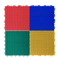 茂楠 悬浮拼装地板 三层菱形米格 红 一平米