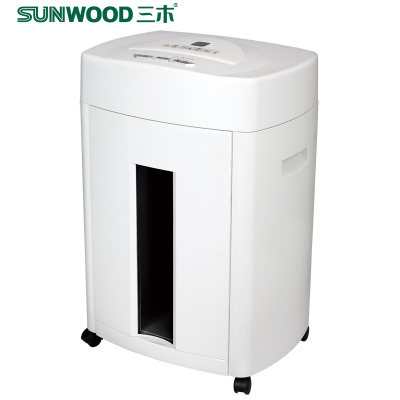 三木(SUNWOOD) SD9711碎纸机 4级保密 可碎针卡碎 大功率粉碎机23升容量