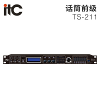 itc TS-211 专业前级麦克风效果器KTV双混响引擎加强数字效果人声话筒处理器