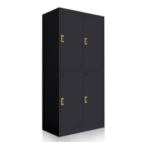 洛克菲勒 LUO KE FEI LE 多门更衣柜 四门感应锁 黑色