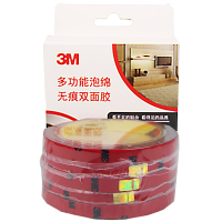 3M多功能泡棉双面胶带 汽车/家居通用 精品盒装 10mm×3m（5卷装）