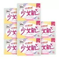 高洁丝纤巧棉柔少女肌卫生巾240mm日用18片*6包姨妈巾