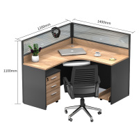 洛克菲勒 LUO KE FEI LE 单人位屏风办公桌工作位职员位