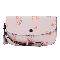 COACH 蔻驰 奢侈品 女士专柜款小号纯色印花皮革钱包手拎包 27082 BPPAL