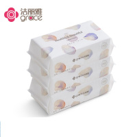 洁丽雅 加厚款一次性擦脸巾棉柔巾 3包/提 5提 MRJ020-3