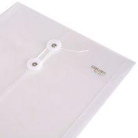 得力透明缠绳文件袋 档案袋 资料袋 5511