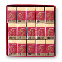 得力 DELI 连中三元系列 71065 橡皮擦 45个 黄色
