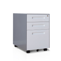 洛克菲勒 LUO KE FEI LE 三抽屉文件柜 灰白套色 600×407×520MM