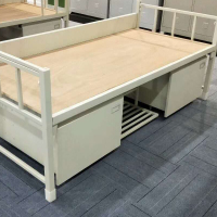 家保利 钢制加厚单层床宿舍铁床 含床下柜(抽屉单开)810*2000*900mm*D厚0.8mm