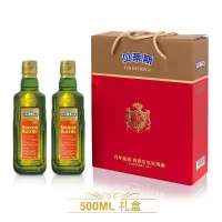 特级初榨橄榄油500ml*2瓶礼盒装西班牙进口橄榄油正品