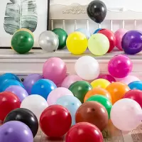 FOOJO 彩色气球 生日装饰结婚布置气球 儿童生日派对活动布置 50只套装(送打气筒)