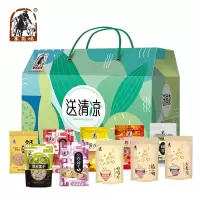 塞翁福 送清凉2128g组合(雪花银耳 新疆红枣 黄冰糖 枸杞 绿豆 磨皮莲子 百合干 柠檬片 胎菊 大麦茶