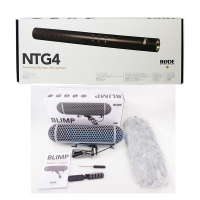 RODE 罗德NTG4麦克风 指向性话筒+RODE罗德话筒猪笼防风三件套 