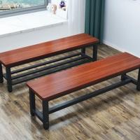 定制款 钢木条凳 W1600*F350*H450 金属喷涂钢架,凳面采用AA级18毫米MFC板,精密PVC封边