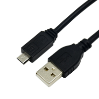 酷比客(L-CUBIC) USB线 转接线USBA-MicroUSB黑1M 5条装(适用于安卓手机)