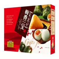 梅香(mx) 梅香三宝[咸蛋+皮蛋+粽子]礼盒装 1.32千克(粽子6只,咸蛋6只,皮蛋6只)