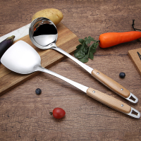 不锈钢厨具 锅铲汤勺套装 两件套