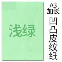 封面纸凹凸浅绿色皮纹纸 胶装封面纸100张 凹凸皮纹 A3++230g(460*297mm)