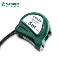 世达(SATA) 不锈钢钢卷尺公制卷尺子 91314A(长5米/尺带宽19mm) 凯隆系列钢卷尺