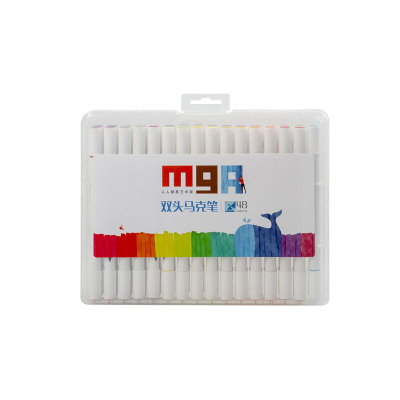 晨光(M&G)文具48色细杆马克笔 学生重点标记记号笔 MGARTS系列儿童涂鸦绘画笔 48支盒ZPMV0704