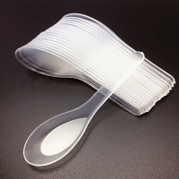 鑫耐特 YC 塑料外卖打包汤匙 一次性调羹小勺子 50个装