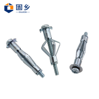 固乡（10只装）空心砖幕墙膨胀螺丝 锚栓 飞机膨胀管 石膏板中空胀塞 空心砖膨胀螺丝 【M4*38mm】