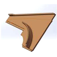 抛头后右衬板 Q063RKA