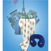 喜芙妮爱上旅行(U型枕+毯子)XF-CX1701