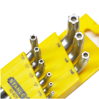 史丹利(Stanley)92-625-23 9件套长L形中孔花形扳手TT10-TT50(单位:套)