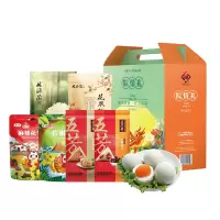 福小满 怡见粽情礼盒(五芳斋美味鲜肉粽、五芳斋新疆红枣粽、高邮咸鸭蛋、碧根果、麻辣花生仁、沧州红枣、银耳)
