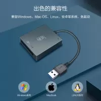 USB3.1(Gen 1)高速XQD读卡器 支持XQD G和M系列存储卡 C501A