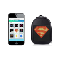 智能LED背包电子字幕广告显示屏 发光双肩包+1万毫安充电宝 颜色随机
