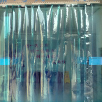 企购优品 透明门帘塑料pvc软门帘 2.2米*1.2米厚2.2mm (定制 颜色随机)