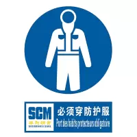 安全标牌(必须穿仿护服)