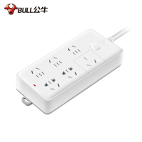 公牛(BULL) 总控开关 大功率6位插座双排插 3米电源线16A GN-B15D