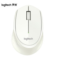 罗技（Logitech）M275(M280) 鼠标 无线鼠标 办公鼠标 右手鼠标 白色 带无线2.4G接收器