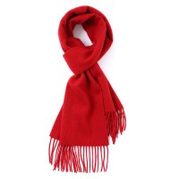 恒源祥纯羊毛围巾 大红色