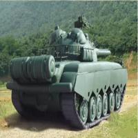 杰士威(just&win)模拟充气道具坦克模型 不间断充气式 丛林色 模拟坦克