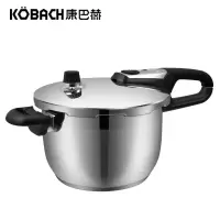 康巴赫(KBH)7L高压锅 五福防爆 304不锈钢 家用复底压力锅压力煲燃气灶电磁炉通用