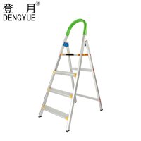 登月系列 铝合金豪华家用梯 六步梯折叠梯室内人字梯爬梯加厚多功能扶梯合页梯 DYJY-6